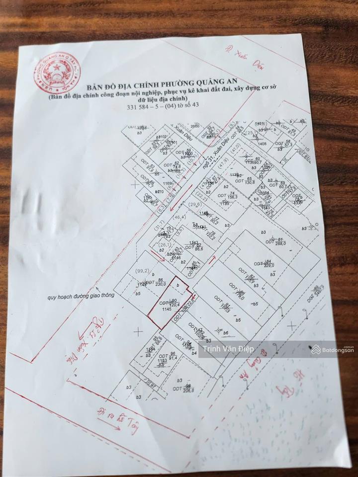 Bán đất xuân diệu tây hồ, lô góc, ngõ nông rộng, gần hồ tây, thông số đẹp 122m2, giá 28 tỷ