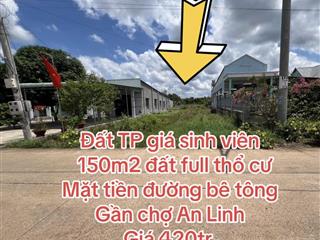 150m2 full thổ cư gần chợ an linh nằm ngay mặt tiền giá 420tr