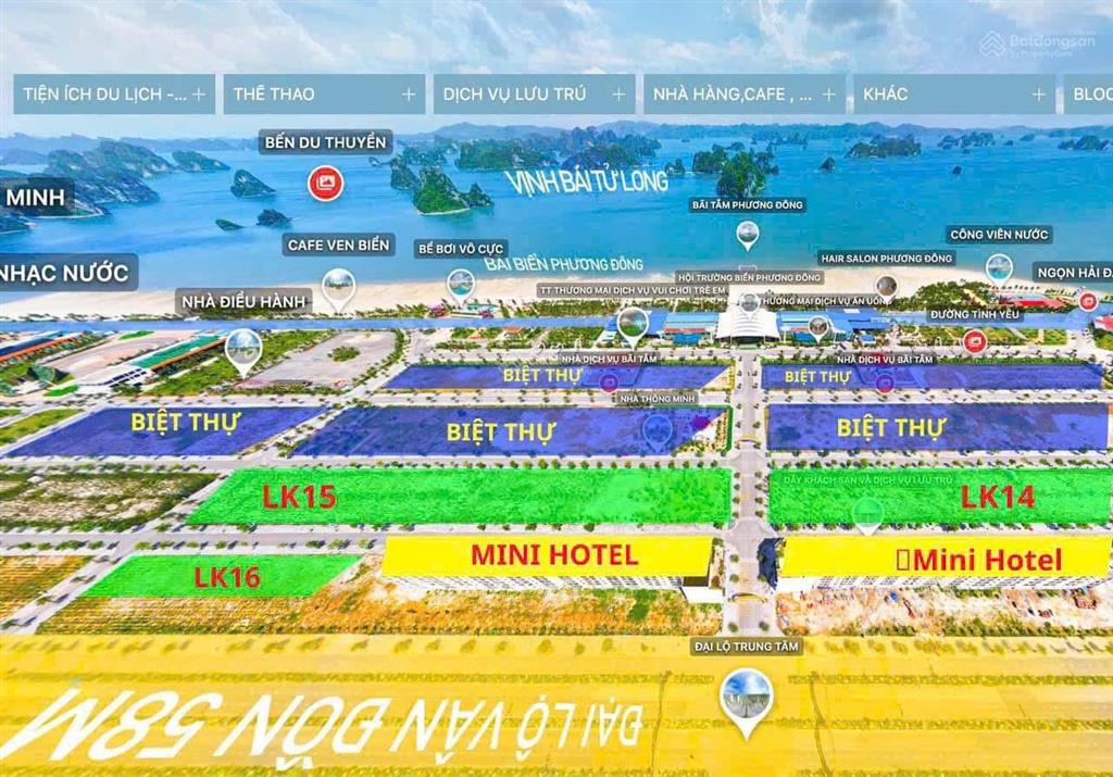 Shophouse mặt đường 58m phương đông vân đồn 87,5m2. 140,75m2. 262,5 m2 giá mua trực tiếp cđt ib