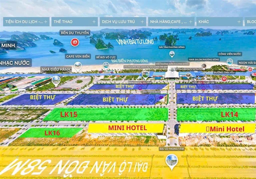 Bảng hàng tháng 12 từ 23tr/m2 bt, đất nền dự án phương đông lk biệt thự 300m2