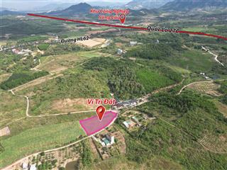 Bán lô đất đẹp sông cầu  khánh vĩnh, dt 2585m2 lô góc 2 mặt tiền bám đường, giá 2ty550tr