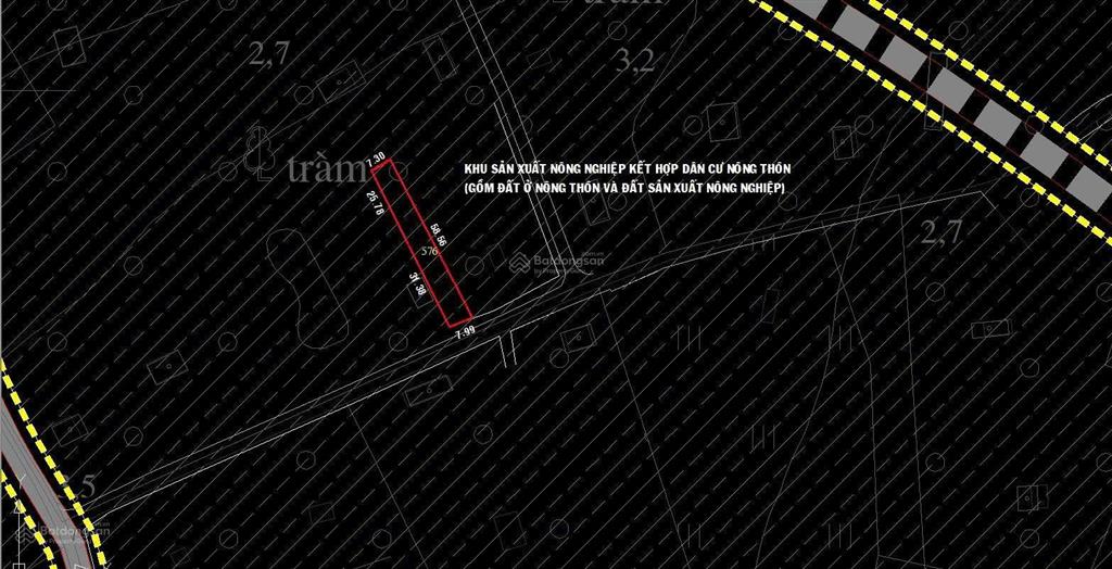 Bán đất diện tích 440,5m2 tại xã an phú, củ chi, giá siêu tốt 2,1 tỷ