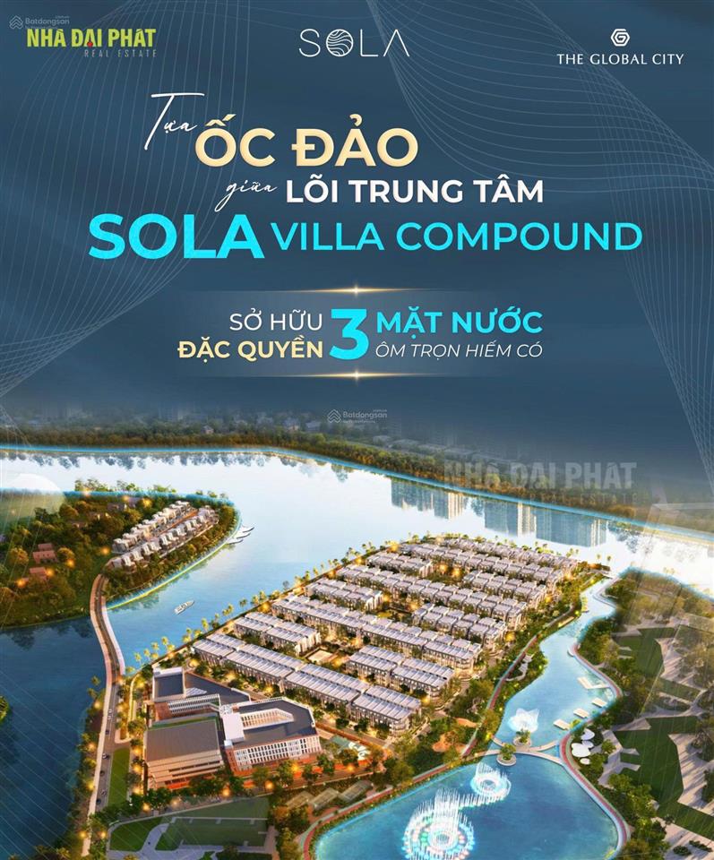 Sola  villa đơn lập 228m2, 3 mặt sông lõi trung tâm quận 2 không có sự thay thế!