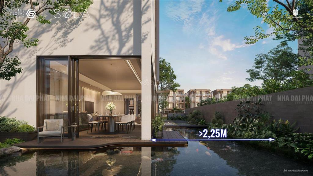 Sola  villa đơn lập 228m2, 3 mặt sông lõi trung tâm quận 2 không có sự thay thế!