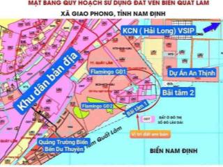 Quá rẻ  chỉ hơn 1 tỷ mua đứt lô đất nền 80m2 mặt biển quất lâm.