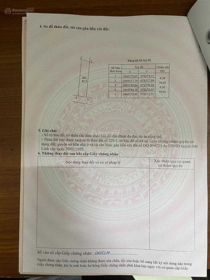 Đất tổ 10 tt quang minh giá chỉ 4xtr/1m full thổ cư