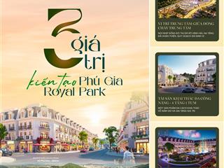 Phú gia royal park  đất đấu giá nhà nước lựa chọn an toàn & bền vững cho mọi nhà đầu tư