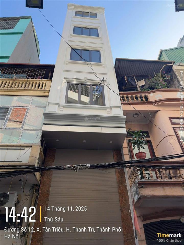 Bán nhà yên xa tân triều dt 28m2 nhà 7tầng kinh doanh ngày đêm ô tô đỗ cửa đường thông thang máy