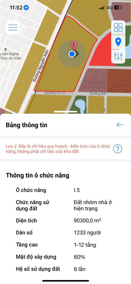 Chủ gửi bán gấp lô đất mặt tiền đường 868 nguyễn xiễn hệ số xd cao 6.0, hẻm 5m.