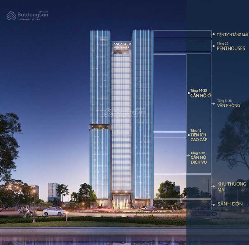 Bán căn hộ siêu rộng, to penthouse lancaster luminaire hiếm dt gần 500m2, view toàn thành phố