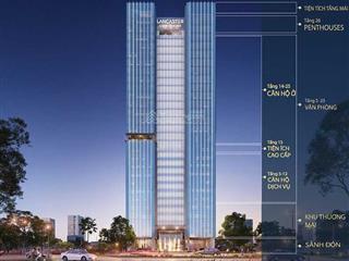 Bán căn hộ siêu rộng, to penthouse lancaster luminaire hiếm dt gần 500m2, view toàn thành phố