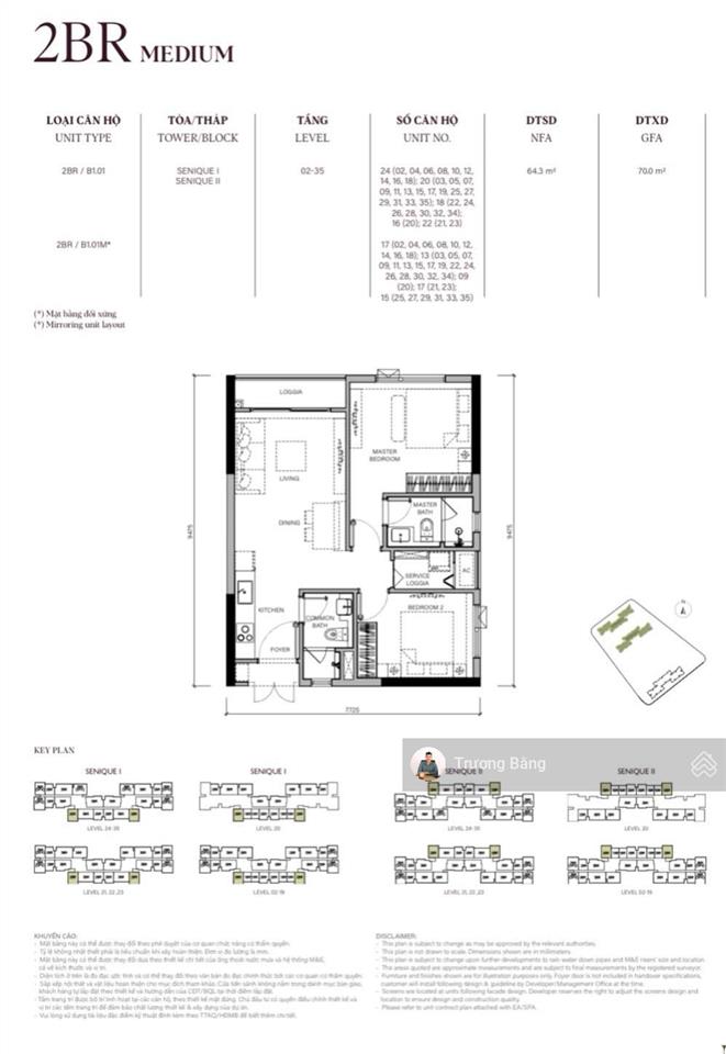 Căn 2pn2wc tòa s2 the senique capitaland view bể bơi resort 5, hướng đông nam chỉ từ 1.886 tỷ.