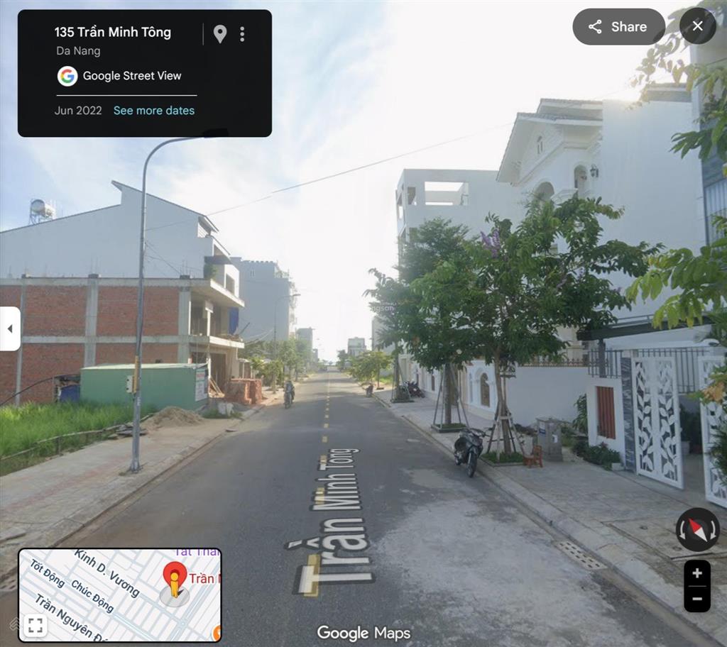 Hiếm, bán đất nền thông biển tại trần minh tông, đường 7.5m, cách biển 100m, đông nam mát mẻ