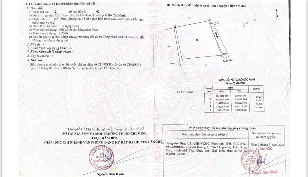 Vị trí đắc địa đối diện dự án vin, quy hoạch đất ở 100%!  ngay để có giá tốt