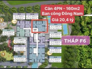 Pkd cđt bán căn góc 4pn ban công đông nam giá bán 126tr/m2 giá tốt nhất sun feliza suits cầu giấy