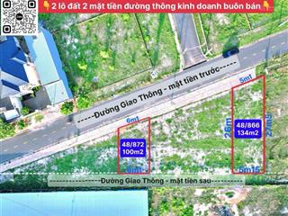 Bán 2 lô đất mặt tiền kinh doanh đường liên xã ấp 45 xã an phước 134m2 chính chủ