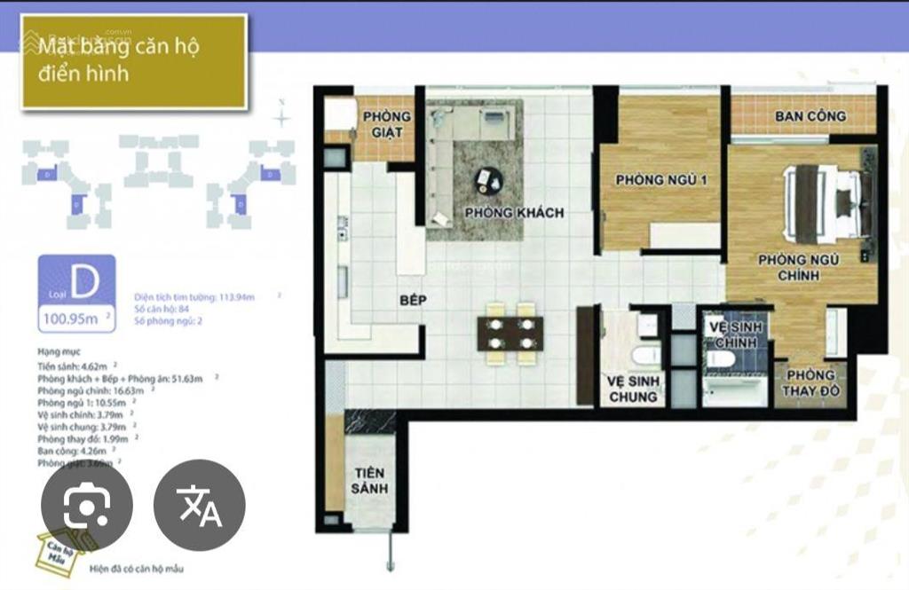 Chính chủ! bán căn hộ chung cư d3 tòa 903b khu h9 starlake tây hồ tây, dt101m2, 2 ngủ 2 vệ sinh.