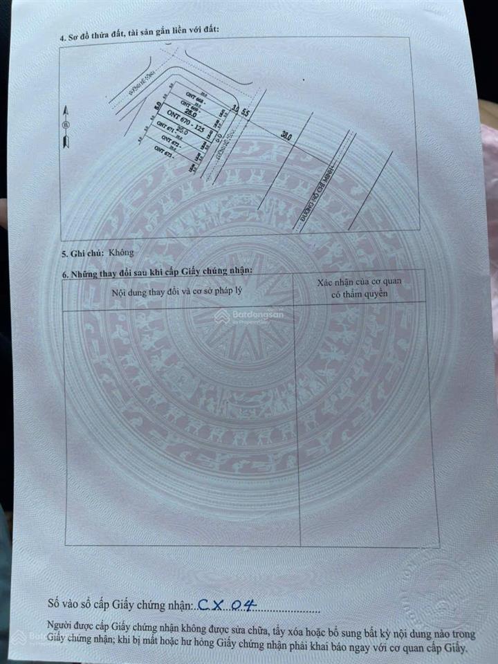 Chủ bán 2 lô đất đấu giá số 669 và 670 mặt đường hồ chí minh xã cẩm tú, cẩm thủy, thanh hóa