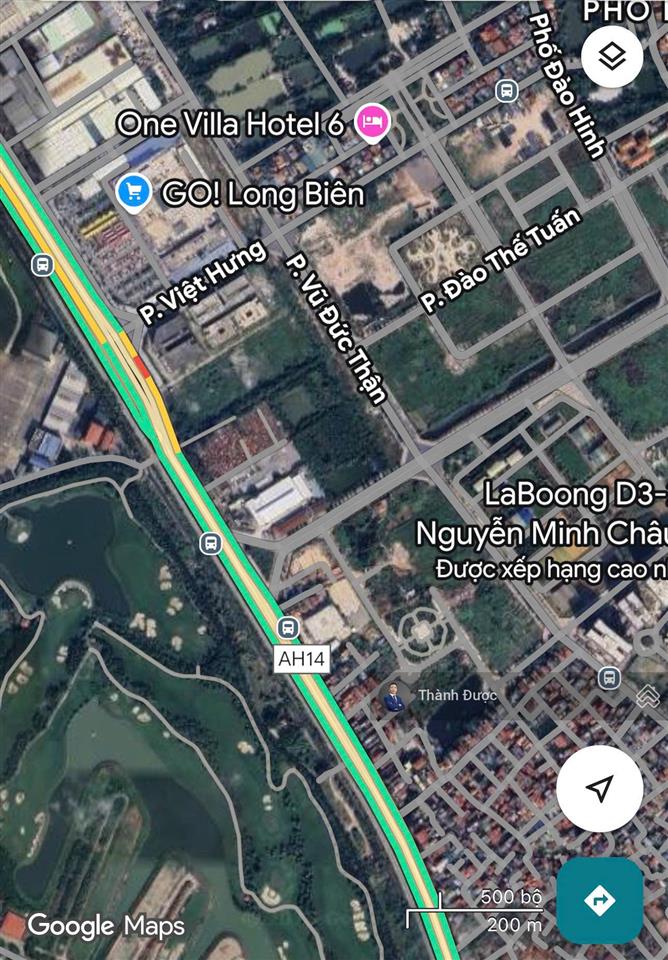 Chính chủ bán lô 240m2 mặt phố, 4 ô tô tránh nhau thoải mái tại việt hưng  hà nội.