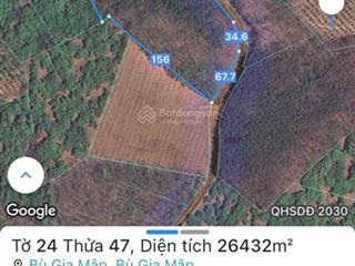 Chính chủ cần bán gấp 2.6ha đất góc 2mt trung tâm bù gia mập