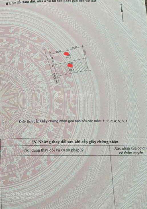 1100 m2 thổ cư 400 m2 mặt tiền 28,5 m giá 7 triệu/m2 nữa tại vân hòa ba vì hà nội