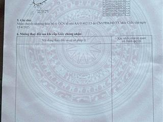 Chủ gửi bán 1156m2 thổ cư 400m2 mặt tiền 30 m giá 2,9 tỷ tại bản sò lường xã mường sang huyện mc