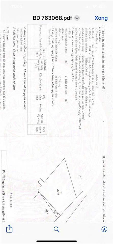 Đất nghỉ dưỡng ba vì 3.004 m2 thổ cư 264 m mặt tiền 40 m giá bán 7,5 triệu m 2 mặt đường trục chính