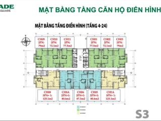 Ch jade square 2 phòng ngủ, booking lựa căn trực tiếp chủ đầu tư  htls 0% 2 năm miễn phí trước hạn