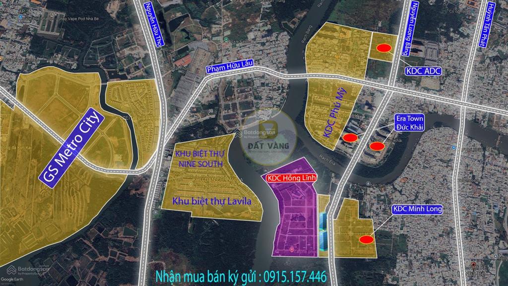 Bán đất kdc hồng lĩnh 100m2 giá 28tr/m2, hưởng lợi cầu đường và metro nối q7 nhà bè phát triển mạnh