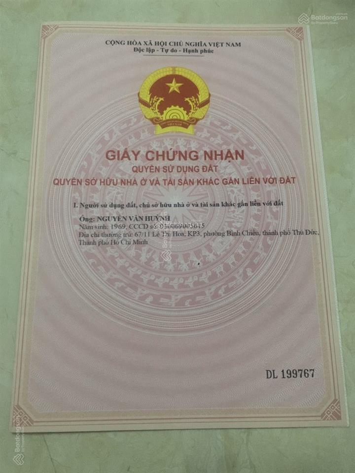 Bán nhà chính chủ  vị trí trung tâm thủ đức  gần trường học, bệnh viện, chợ, sân bay