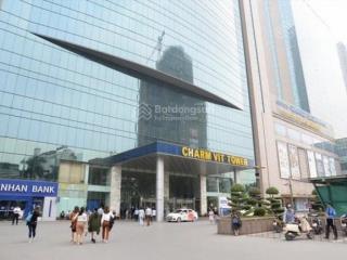 Charmvit tower trần duy hưng cho thuê tầng 1 và tầng 2, dt tầng từ 100m2, 1500m2 làm vp, nhà hàng