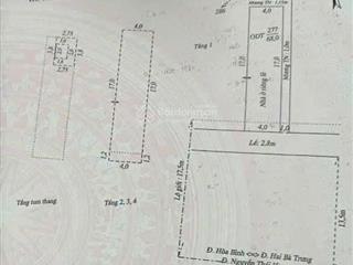 Bán nhà 1 trệt 4 lầu mặt tiền đường nguyễn thái học, phường tân an, quận ninh kiều, tp. cần thơ.