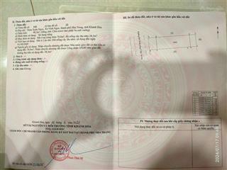 Bán lô đất mặt tiền đường hòn thơm  thôn xuân ngọc  xã vĩnh ngọc  tp. nha trang