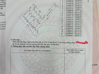 Chính chủ cần bán gấp lô đất  phú cát sổ đỏ hà nội 100m2 full thổ cư giá hơn 4tỷ có tl