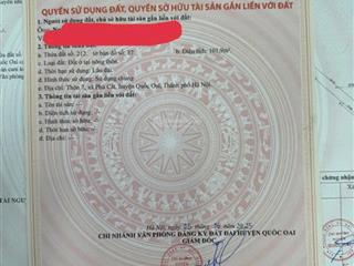 Chính chủ bán đất phú cát quốc oai hà nội