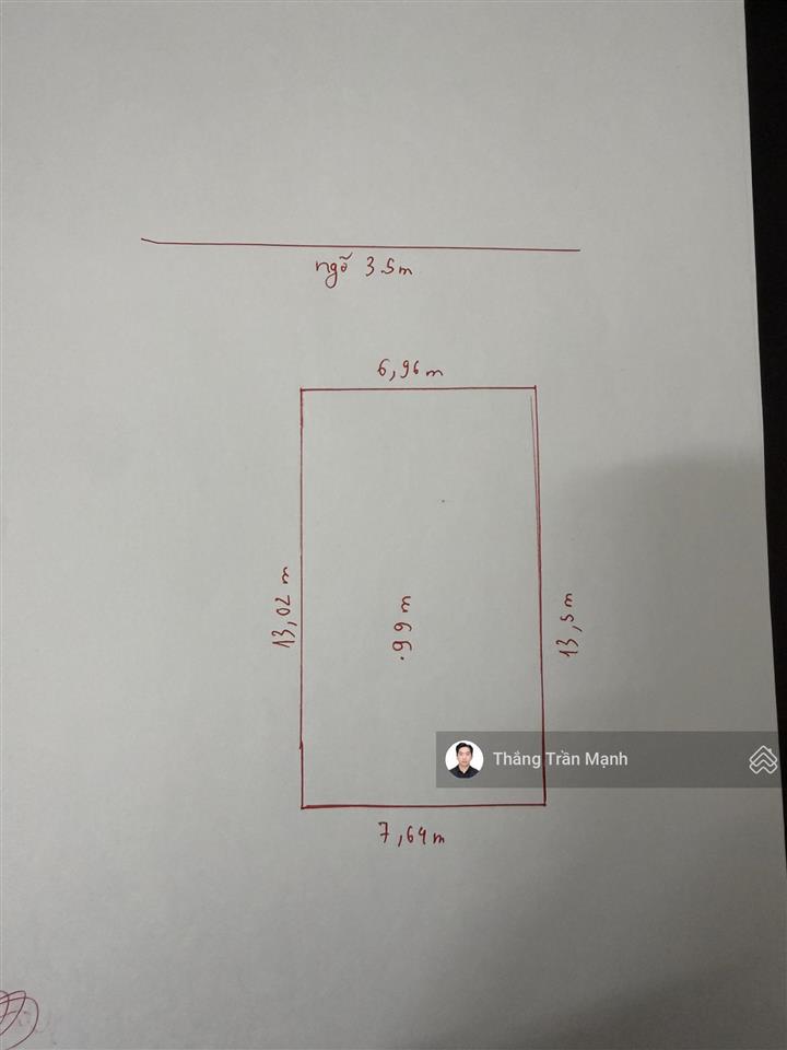 Bán gấp lô đất vàng 99m2  mặt tiền 7m  trung tâm mễ trì  ngõ rộng 3.5m  nở hậu  giá đầu tư
