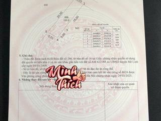 Bán đất chính chủ cư an  tam đồng  mê linh | sổ đỏ sẵn  đường 5m  giá tốt chỉ 38,5tr/m2