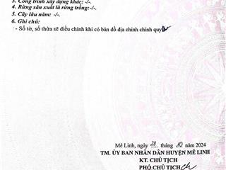 Chính chủ cần bán mảnh đất tại thôn xa mạc, liên mạc, mê linh, hà nội  gần trường thpt yên lãng