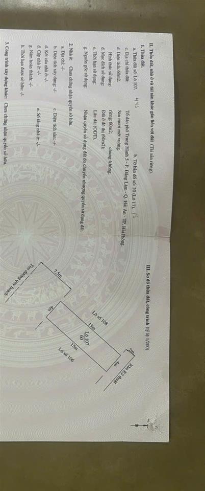 Cần Bán 2 Lô Liền Kề Mặt Đường Bến Láng – Gần TĐC Lô 17 Lê Hồng Phong, Hải Phòng – Vị Trí