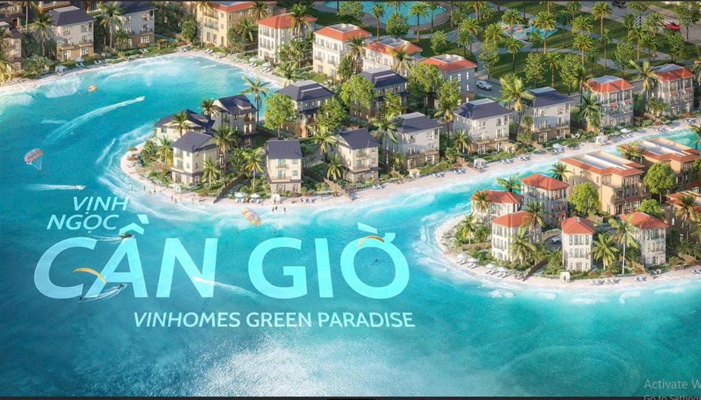 Bán căn biệt thư song lập diện tích lớn 301m2 giá 32,5 tỷ trong khu compound tại vinhomes cần giờ