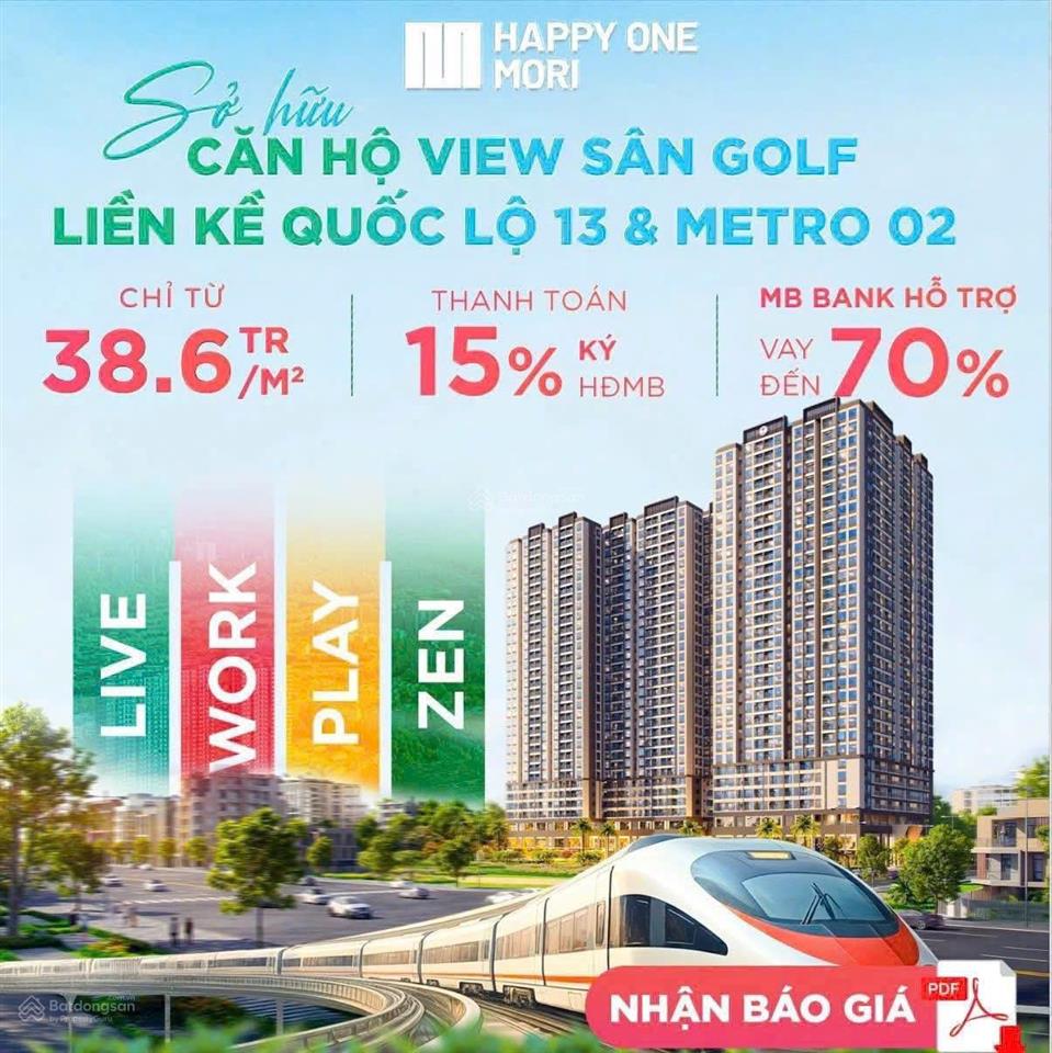 Căn độc quyền vị trí đẹp happy one mori  ưu đãi đặc biệt áp dụng như trong ngày mở bán