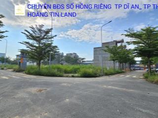 Bán lô góc 6x16m đường d2 kdc lộc phát p. thuận giao gần aeon bình dương