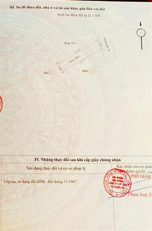 Bán đất 5x27m, hẻm an phú 35 p. bình chuẩn gần chợ bình thuận 2