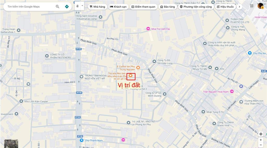 Bán đất 5x22m, đường n2 kdc the sun city p. an phú