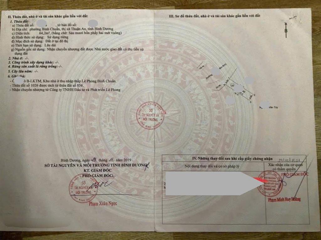 Bán đất 4x16m, đường n1 kdc lê phong bình chuẩn 1 p. bình chuẩn