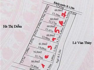 Bán đất tại phường thiên hương, 1,3 tỷ, 60m2, mặt tiền 4.45m, giá tốt