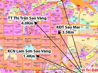 Bán đất nền ven khu công nghiệp lam sơn  sao vàng tại thọ sơn  thanh hóa chỉ 4  5tr/m2