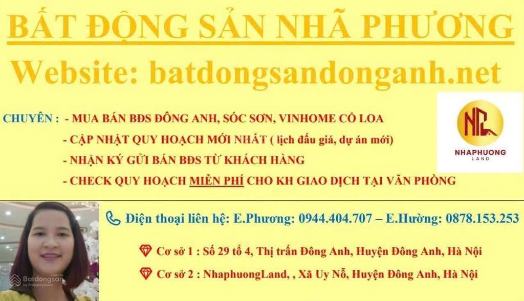 Bán 52.7m2 nở hậu, bìa làng mỹ nội, bắc hồng, đông anh. e phương 0944 404 ***check quy hoạch miễn phí