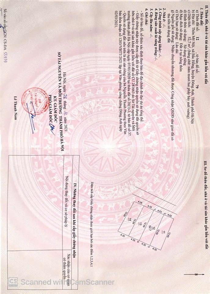 Bán 52.7m2 nở hậu, bìa làng mỹ nội, bắc hồng, đông anh. e phương 0944 404 ***check quy hoạch miễn phí