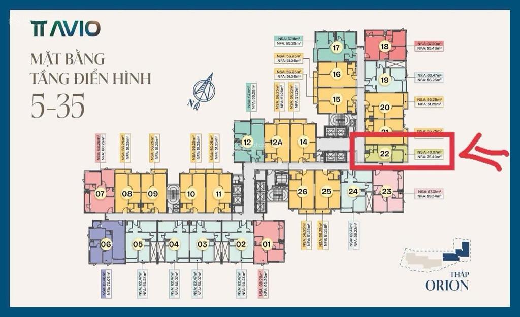 Suất nội bộ, 1pn tt avio thanh toán 9tr/tháng không vay, 20% nhận nhà 30 tháng không đóng tiền